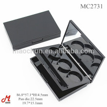 MC2731 With 2 layers and mirror plastic empty eye shadow case packaging